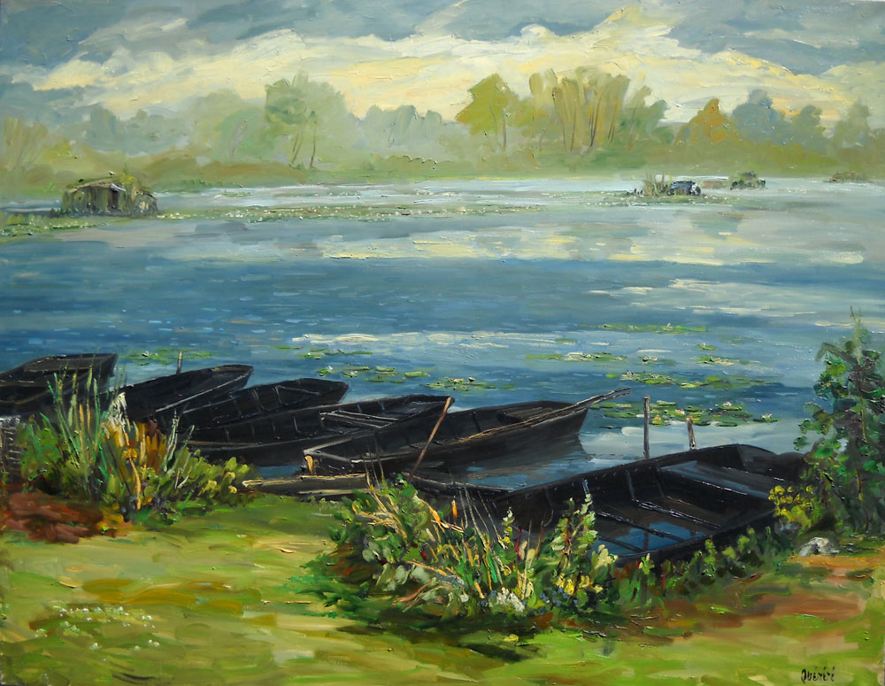 Les barques (146×114cm)